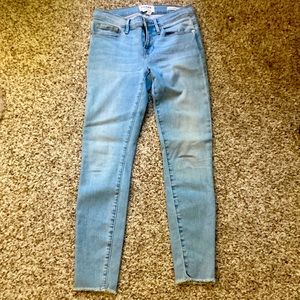 Frame Denim le skinny de Jeanne crop jeans mid rise